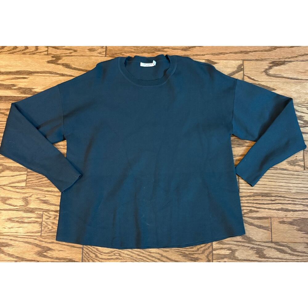 M.M. Lafleur New York Knit Crewneck Pullover Sweater Women’s XS/S Deep Sea